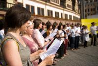 FranzÃ¶sischsprecher/Innen bei der AuffÃ¼hrung von Les chants de Maldoror